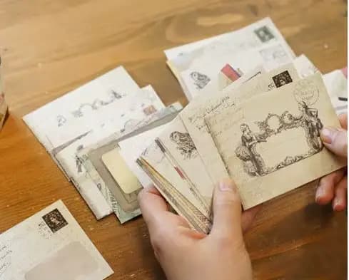 Mini enveloppe vintage de style européen Kawaii