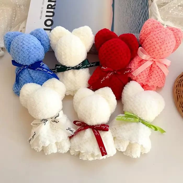 Souvenirs de serviettes ours, chèques d'ananas, cadeaux de retour de mariage, coffrets cadeaux d'anniversaire, cadeaux d'ouverture pour événements