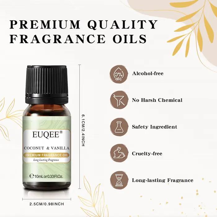 Huiles essentielles EUQEE pour diffuseur d'arômes 10 ml