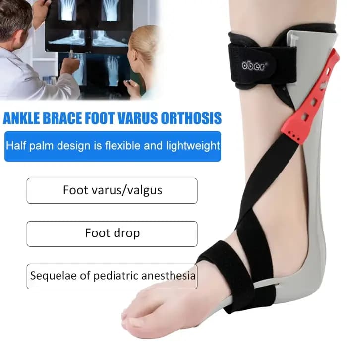 Attelle de chute de pied Afo réglable, orthèse de pied de cheville, marche avec chaussures ou dormir pour l'hémiplégie intérieure