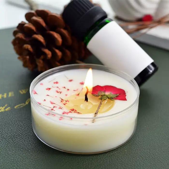 Mini bougie aromatique naturelle parfumée Nile Garden, faite à la main, à basse température, cadeaux romantiques, décoration pour la maison, 1 pièce