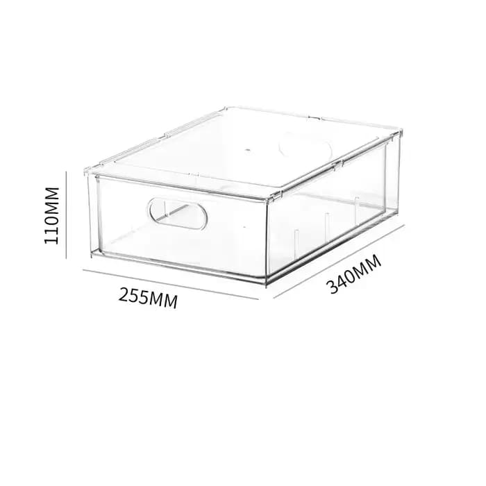Pour la vente en gros de haute qualité divers modèles bacs de congélateur ensemble nouveau Style empilable réfrigérateur tiroir boîte de rangement organisateur alimentaire