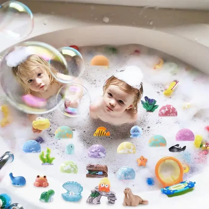 Ensemble de balles de bain pour enfants, bain moussant surprise pour hydrater, accessoires de bain créatifs pour la maison, cadeau amusant pour les enfants