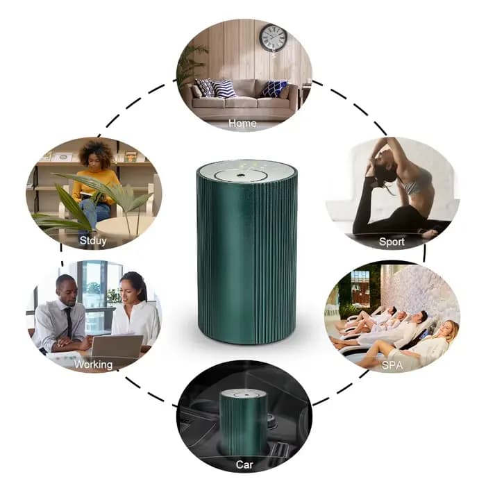 Diffuseur d'huiles essentielles électrique automatique, désodorisant de voiture, parfum de synchronisation, aromathérapie d'arôme, machine de parfum