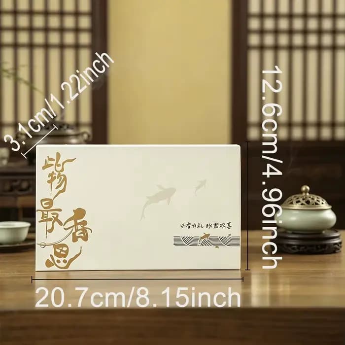 Coffret Cadeau d'Encens Parfumé Haut de Gamme - 12 Parfums pour la Relaxation Intérieure, le Soulagement du Stress, la Cérémonie du Thé Zen et l'Aromathérapie Longue Durée