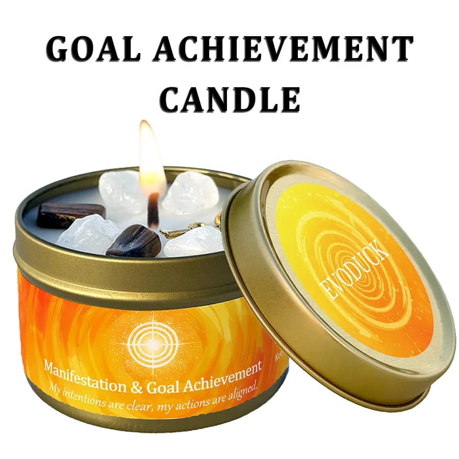 Bougie parfumée Patchouli Cannelle Cristal, Abondance, Prospérité, Aromathérapie, Manifestation, Déc
