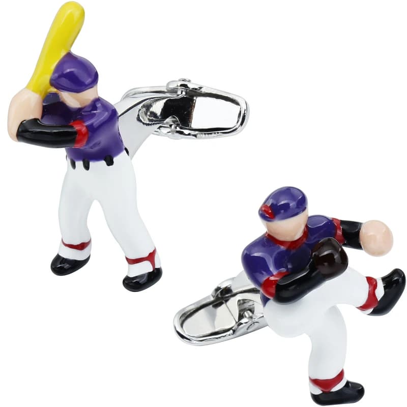 Boutons de manchette de baseball de sport, cadeau pour petit ami, boutons de manchette pour petit am