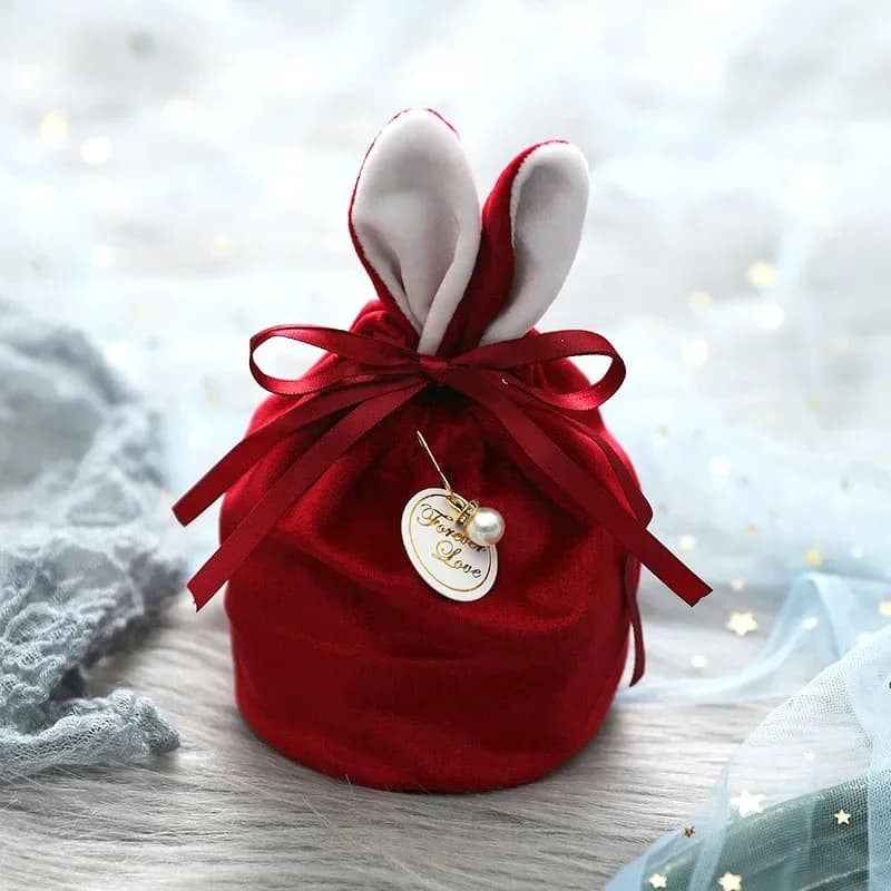 Sacs d'Emballage de Cadeaux de Pâques, Lapin Mignon, Chocolat, Biscuits, Bonbons, Faveurs de Mariage