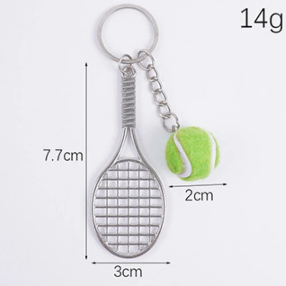 Porte-clés de Sport amour cadeaux de Sport raquette de Tennis porte-clés mignon Sport Mini porte-clé