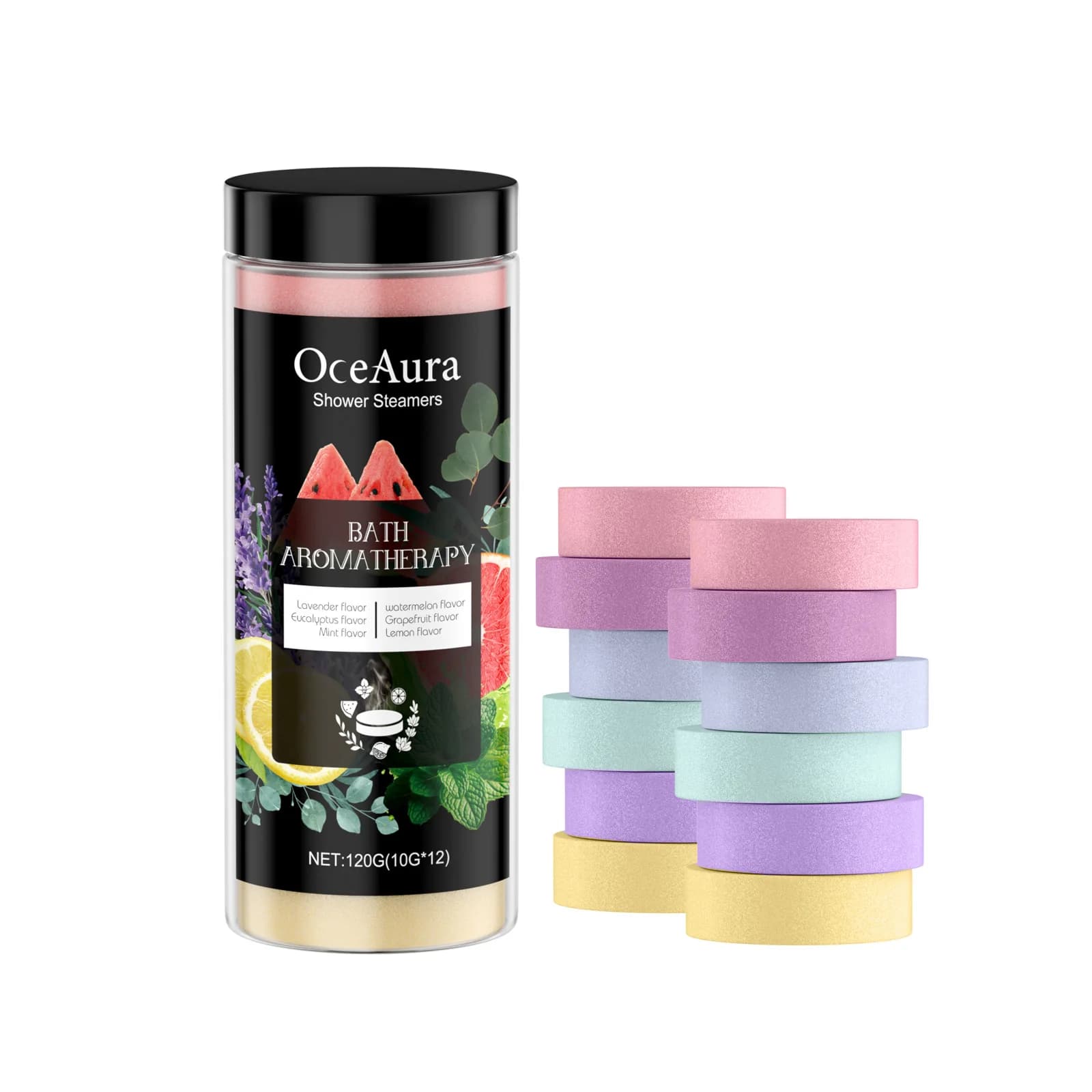 Tablettes de bain vapeur, cadeau d'anniversaire pour femmes, lot de 12, avec huiles essentielles, ca