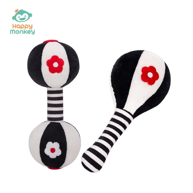 Entraînement de suivi pour bébé, jouets d'éducation précoce noir et blanc, entraînement à saisir pou
