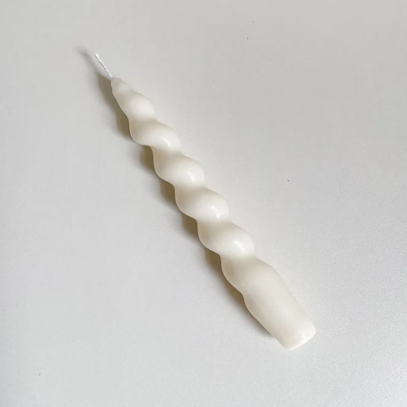 Bougies Pilier Spirales Classiques Longues, Bougies à Longue Durée de Combustion, Bougies de la Sain