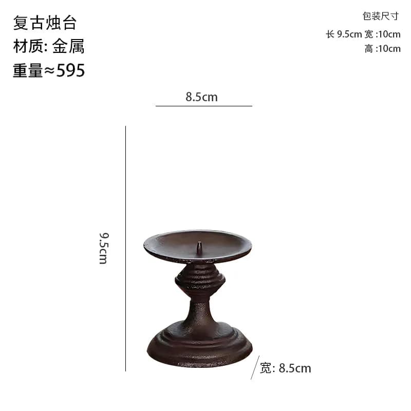 Bougeoir à jambes hautes en fonte, ornement de Base pour la maison, salon, Table à manger, décoratio