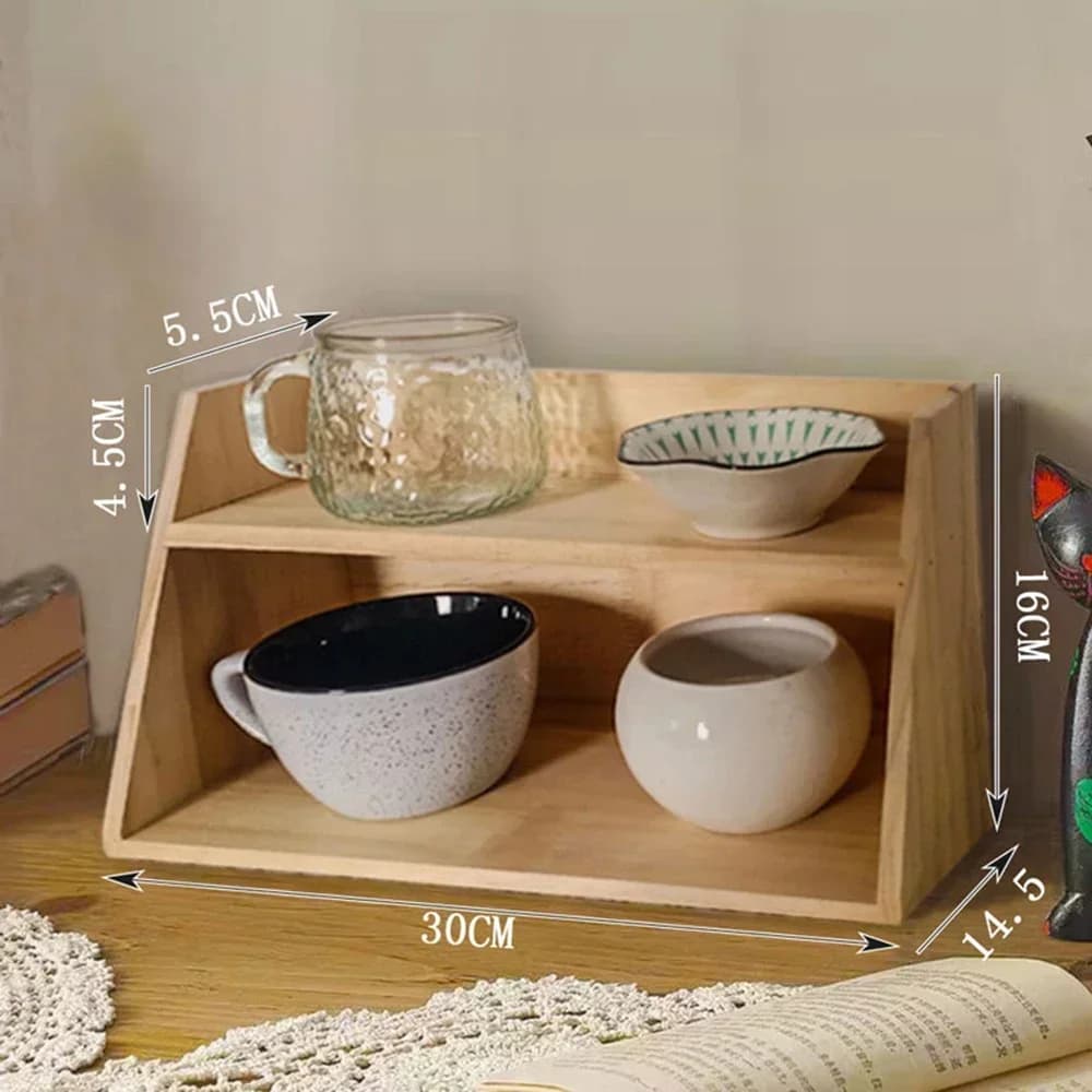 Organisateur de parfum en bois vintage-support de rangement multifonctionnel pour bureau, porte-bijo