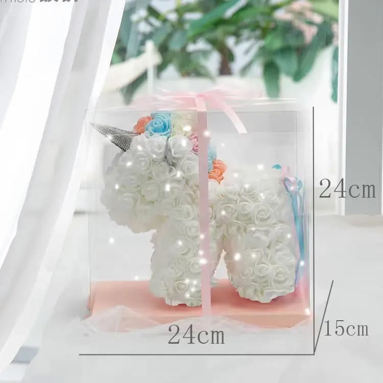 Cadeau du Nouvel An, roses, licorne, fleur éternelle, cadeau d'anniversaire pour filles, femmes, pro