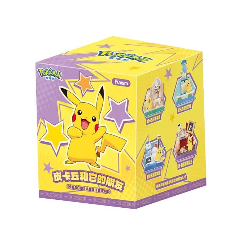 Funism – boîte mystère Pokemon Pikachu et ses amis, figurine d'action, modèle décoratif d'anime, jou