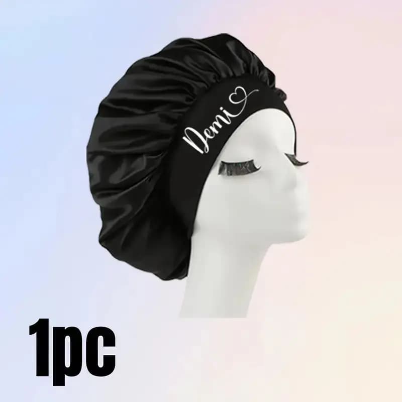 Bonnets de nuit personnalisés pour femmes, bonnets de cheveux en satin personnalisés, casquettes bou
