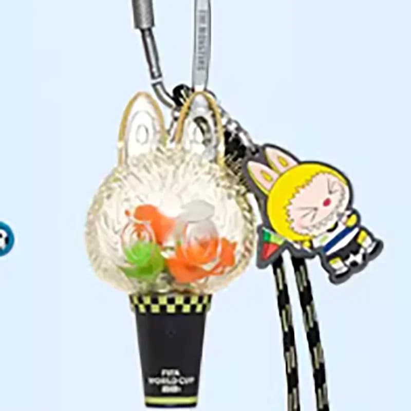 POP MART LABUBU THE MONSTERS FIFA Series Mini Lampe Pendentif Boîte Mystère Authentique Blind Box Jo