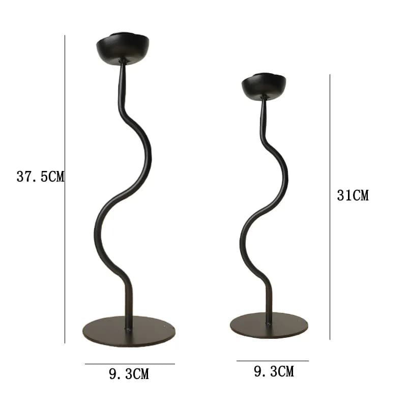 Bougeoirs en fer, décoration de maison, chandelier d'art moderne, bougeoir créatif, accessoires de T