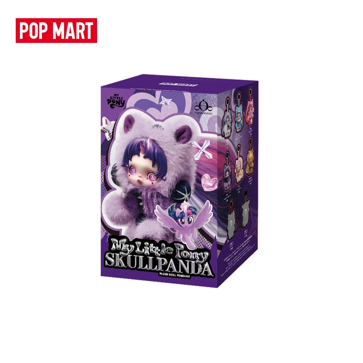 POP MART θ SKULLPANDA × My Little Pony Series Peluche Pendentif Boîte Mystère 1PC/6PCS Figurine Mlp