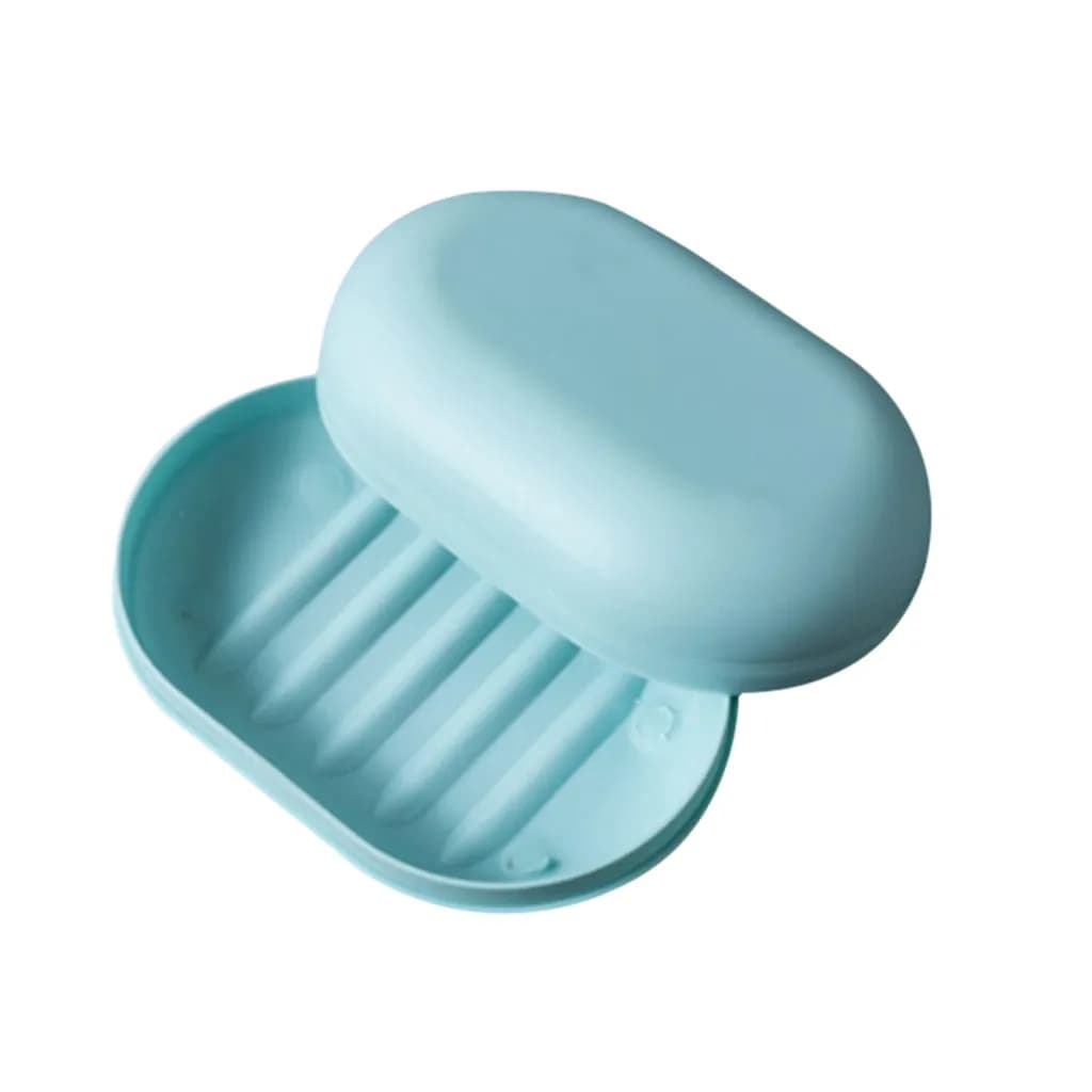 Boîte à savon en plastique pour salle de bain, douche, avec couvercles, petit plateau à savon Portab