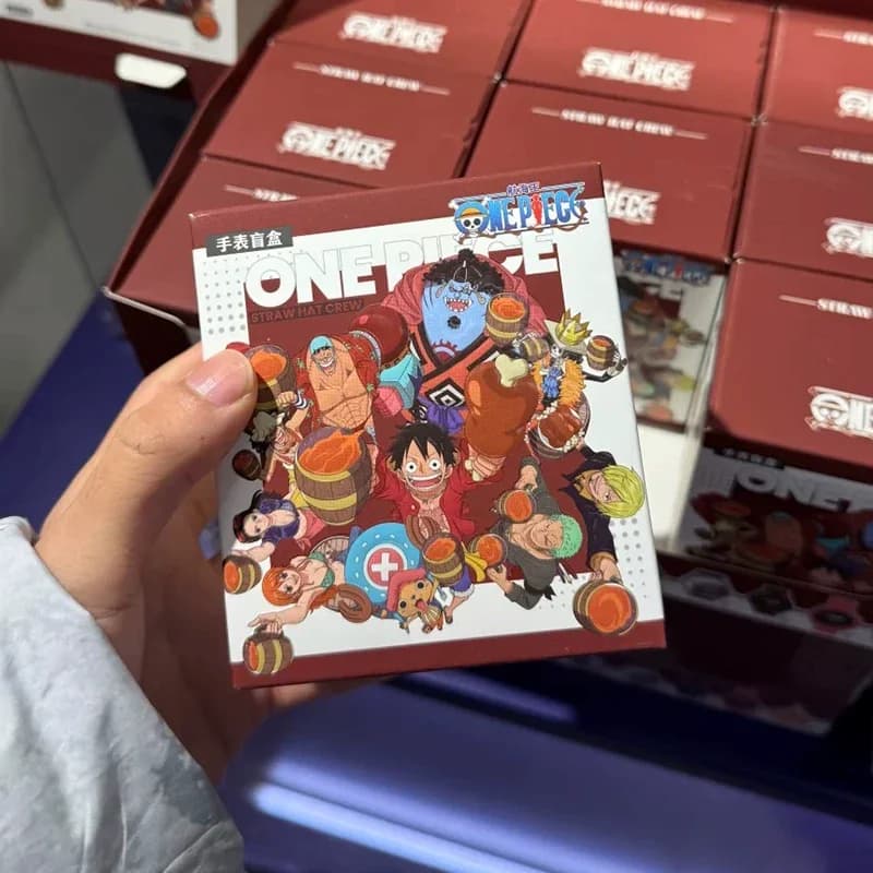 Montre One Piece en stock, boîte mystère, collection de personnages d'anime, montre-bracelet décorat