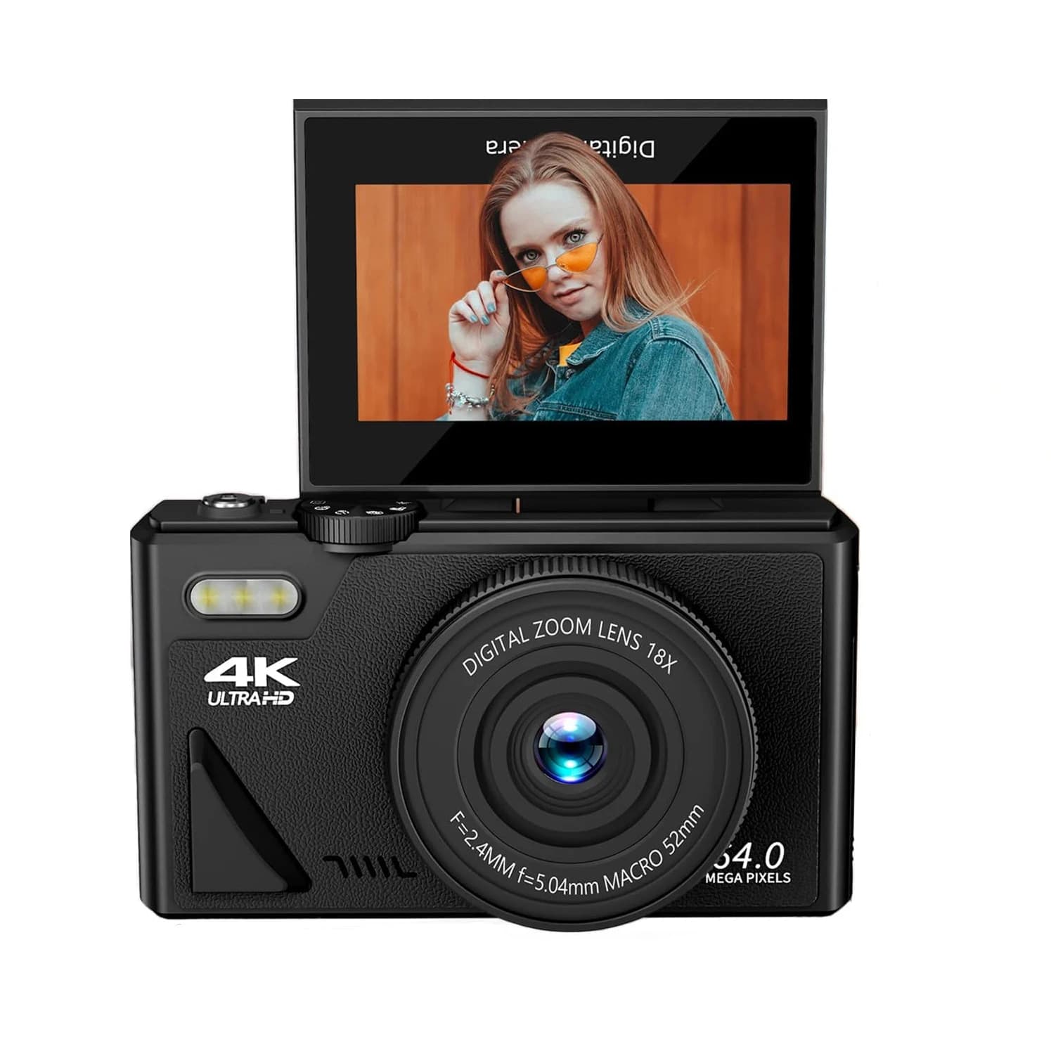 Appareil photo numérique à n'aime numérique 18X, appareil photo numérique 64MP pour la photographie