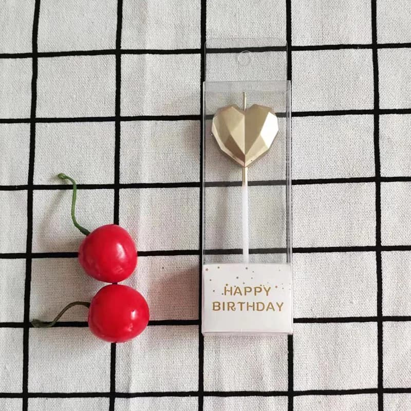 Bougie d'anniversaire pour enfants, bougie étoile creuse, fournitures de è, gâteau créatif, personna