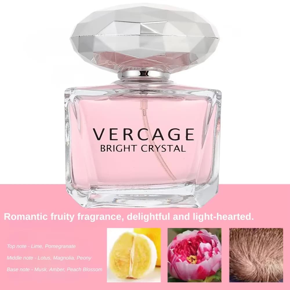 Parfum parfumé Osmanthus, pivoine et grenade pour femme - Série Crystal Diamond, parfum léger et élé