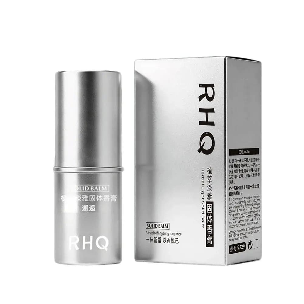 Parfum solide RHQ pour hommes et femmes, parfum léger, longue durée, parfum naturel et frais, parfum