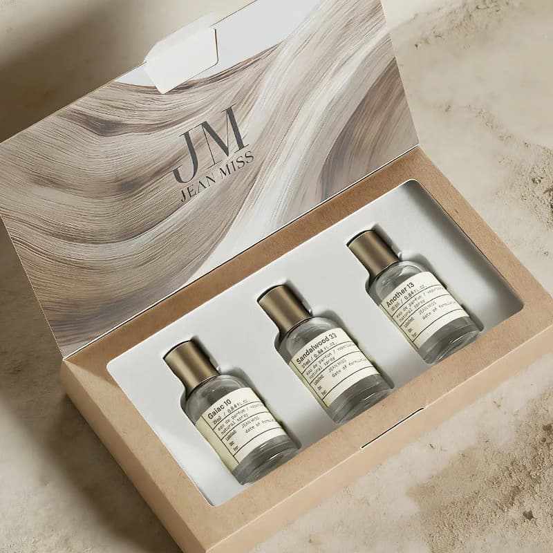 Mini Coffret Cadeau de Parfums 3 pièces x 25ml – Boisé Santal Chaud, Terreux, Longue Durée, Unisexe,