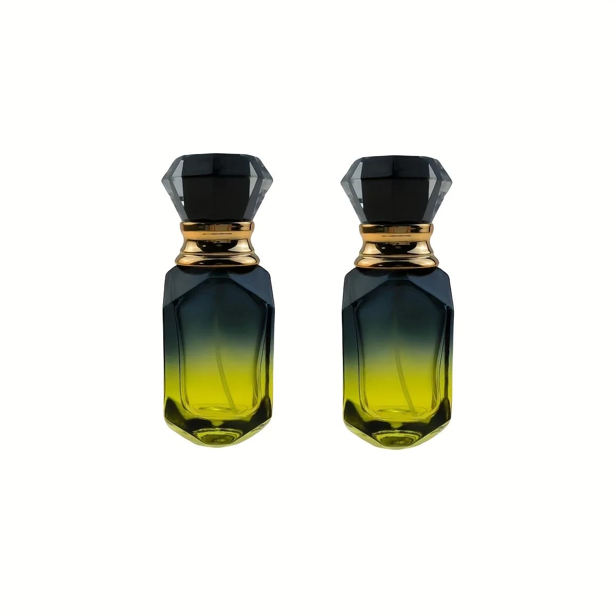 Ensemble de 2 bouteilles distributrices de parfum en verre de 30 ml, dégradé de couleur, atomiseur d