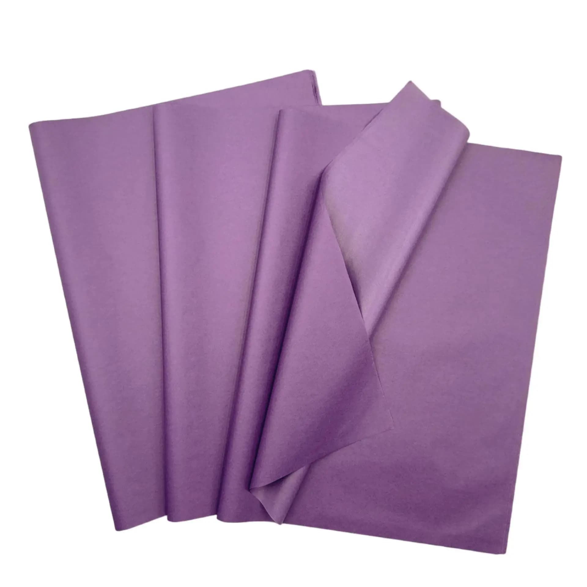 50 feuilles de papier de soie violet pour emballage cadeau, papier artisanal, papier de remplissage
