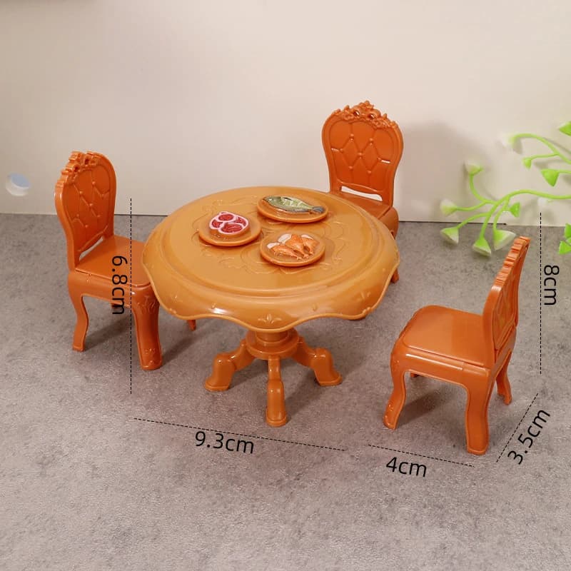 Accessoires pour maison de poupée : 1 : 12 chaises de table à manger miniatures ; Ensemble de meuble