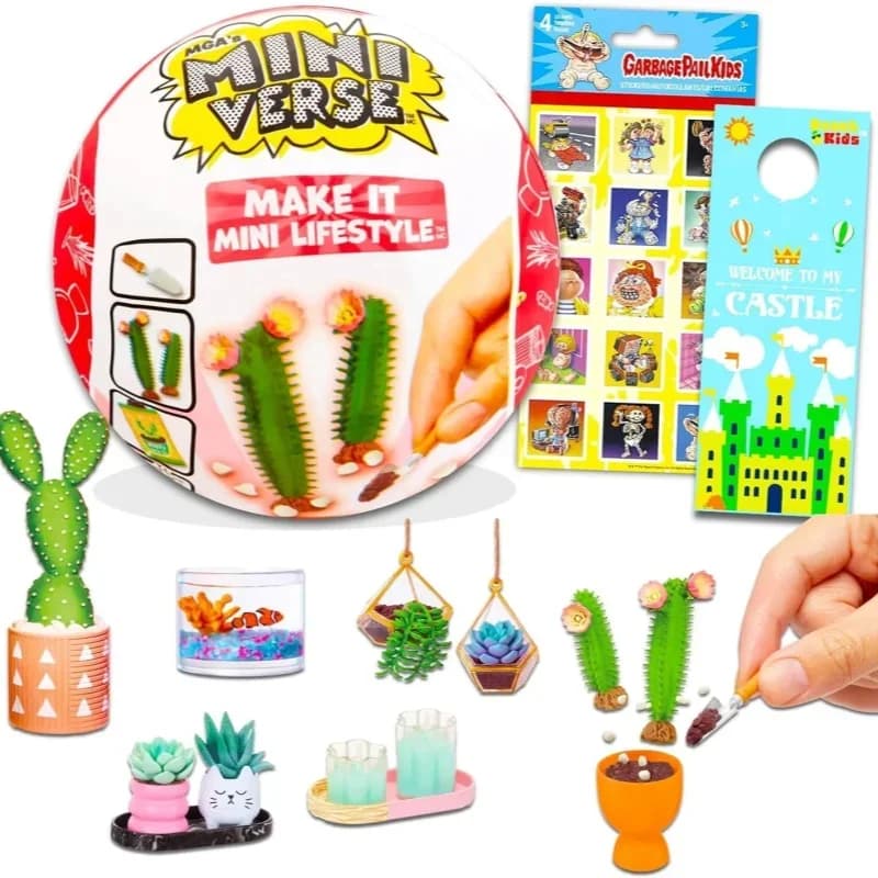 Mga Miniverse Make It Mini Lifestyle Surprise Mystery Blind Box Ball Miniature Scene Collectible Ani