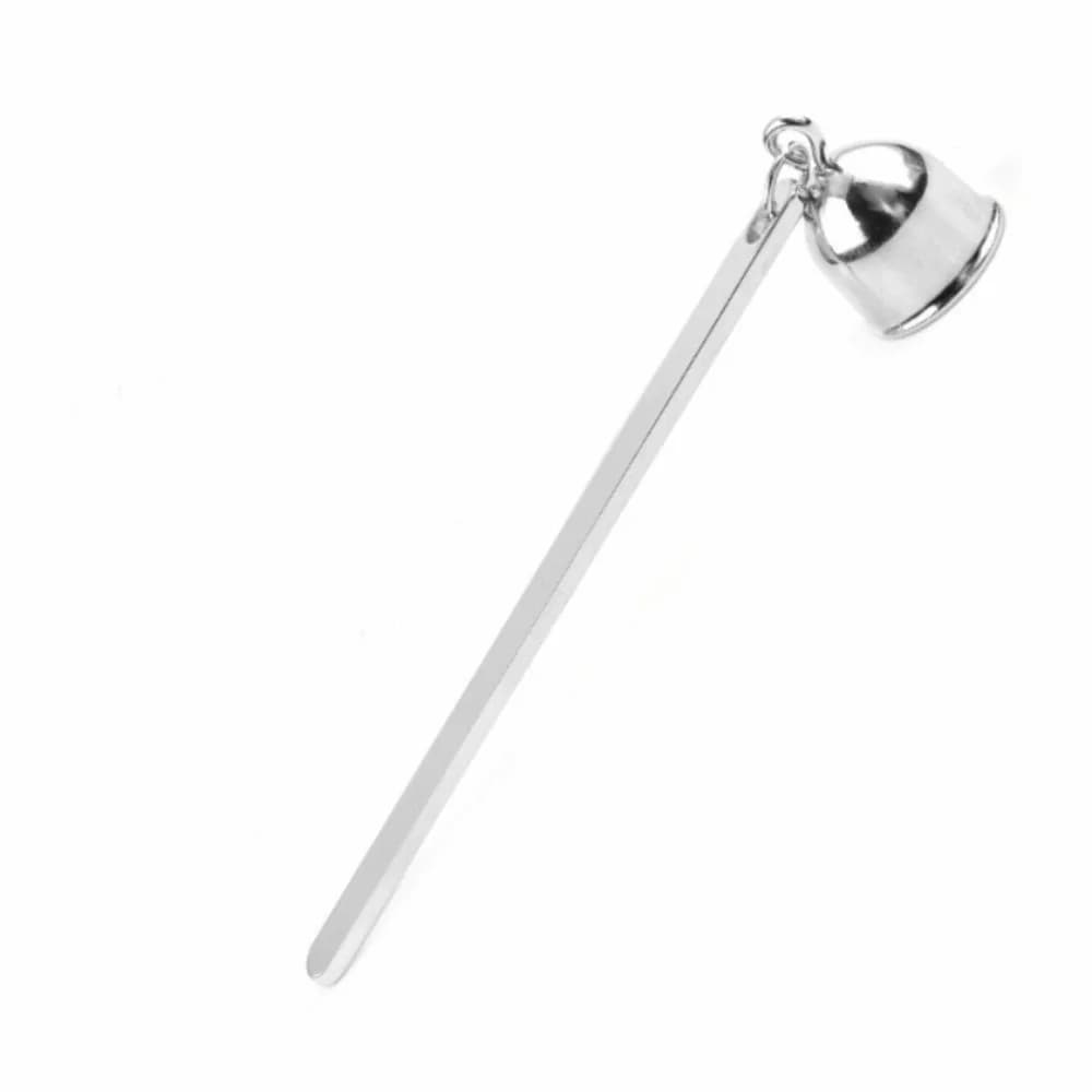 Éteignoir à bougie en acier inoxydable, rétro, antidérapant, à long manche, en forme de cloche, pour