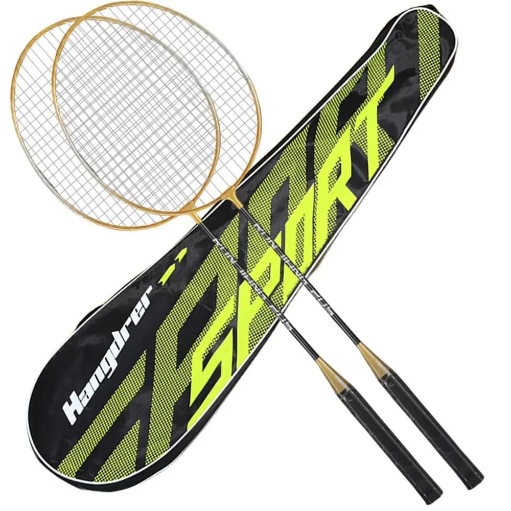 Raquettes de Badminton professionnelles avec sac de transport, ensemble d'accessoires de sport d'int