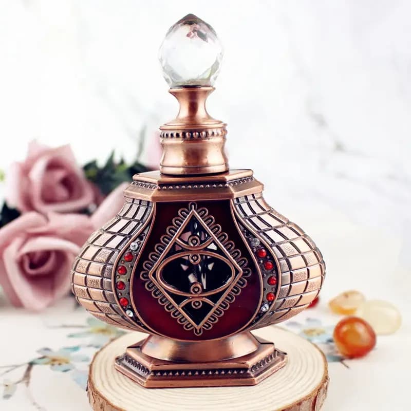 Flcopropriété d'huile essentielle de parfum antique, HI avec compte-gouttes en verre, cadeau de déco