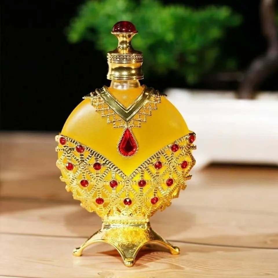 Parfum Arabe Doré, Huile de Parfum Légère, Parfums Frais Unisexes, Huile de Parfum Arabe pour Femme