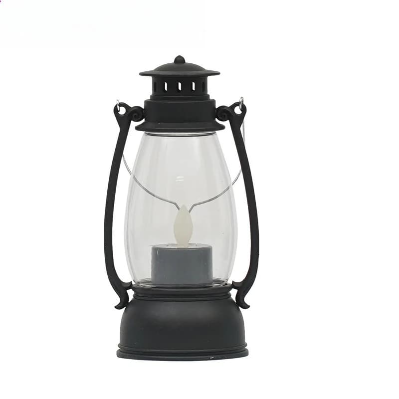 Lanterne à bougie LED Vintage, lampe d'ambiance étanche, veilleuse scintillante sans flamme pour déc