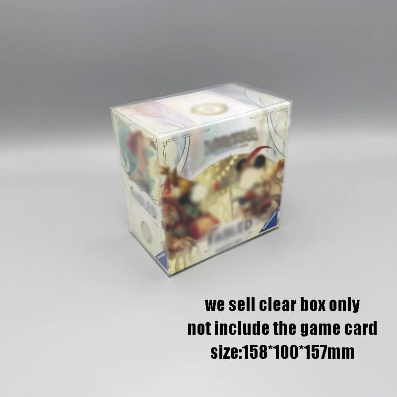 Boîte en plastique PET transparente de haute qualité pour le jeu de cartes Lorcana TCG Set 9 Fabled