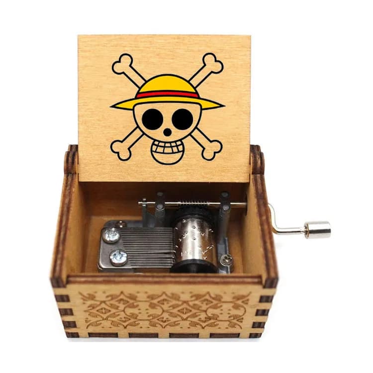 Boîte à musique One Piece, animation de dessin animé autour de Luffy Sauron, boîte à musique classiq