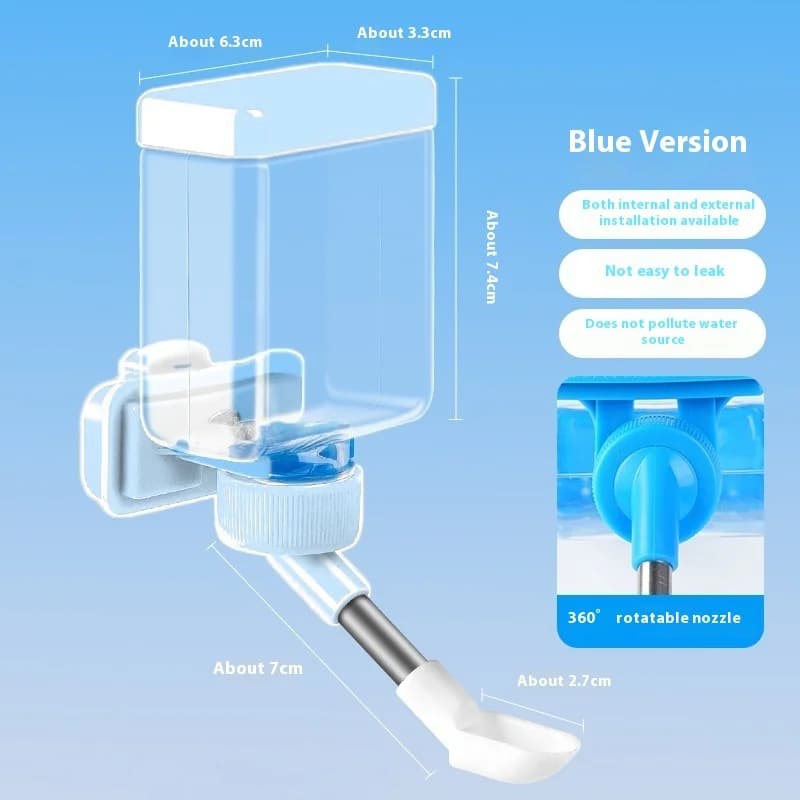 Distributeur d'eau automatique pour oiseaux, distributeur d'eau suspendu pour cage, facile à nettoye