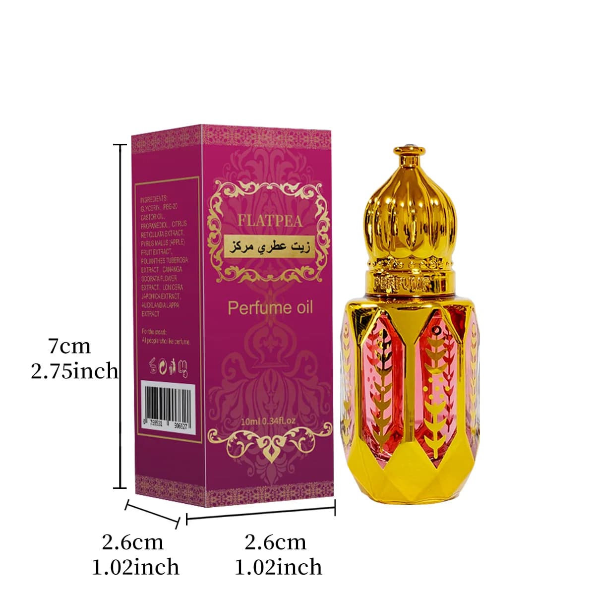 10ML Parfum arabe moyen-orient épais parfum huile couvrant l'odeur du corps Eau De Parfum longue dur