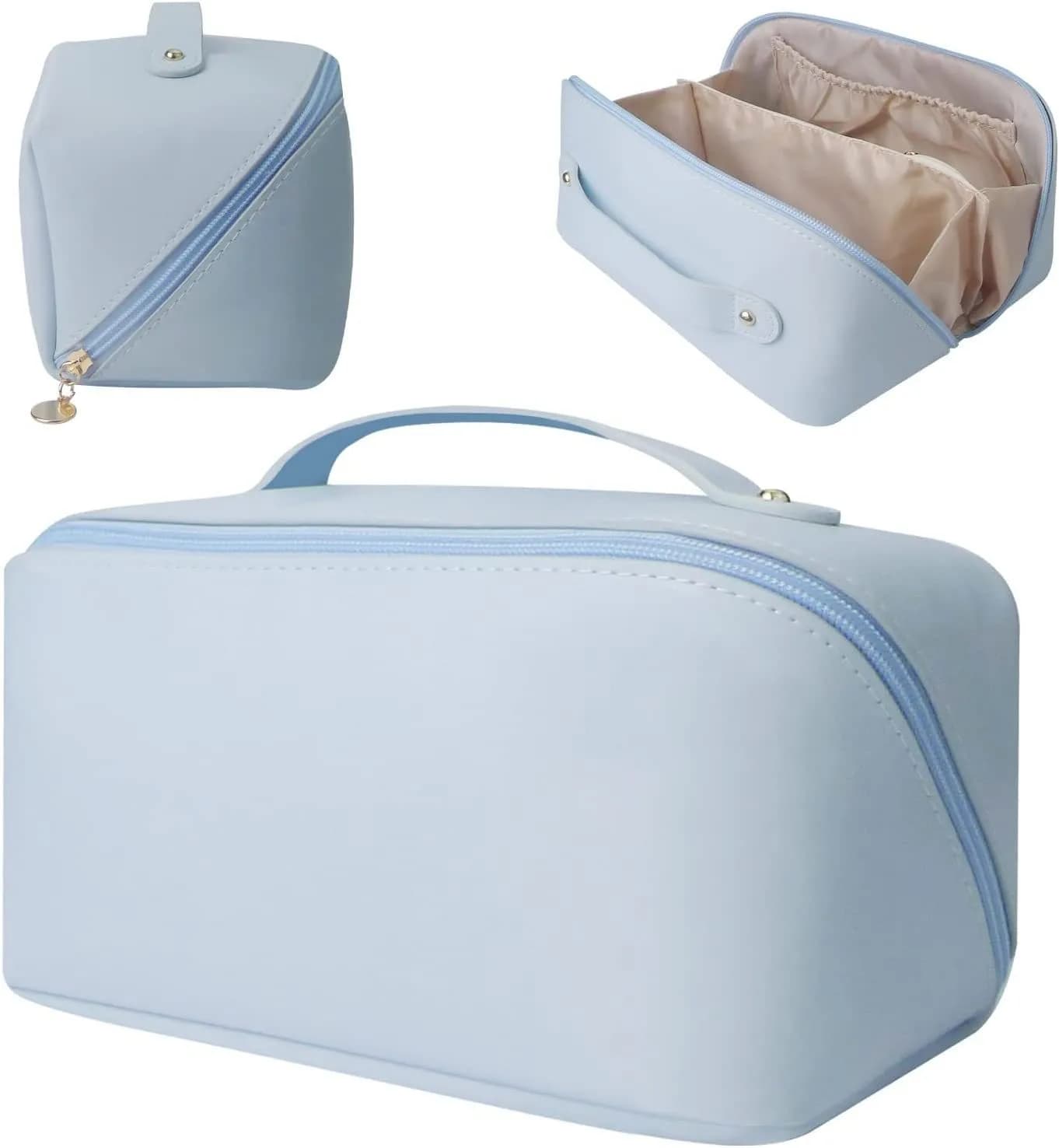 Trousse à cosmétiques personnalisée pour femmes, pochette de maquillage Portable en PU, trousse de t