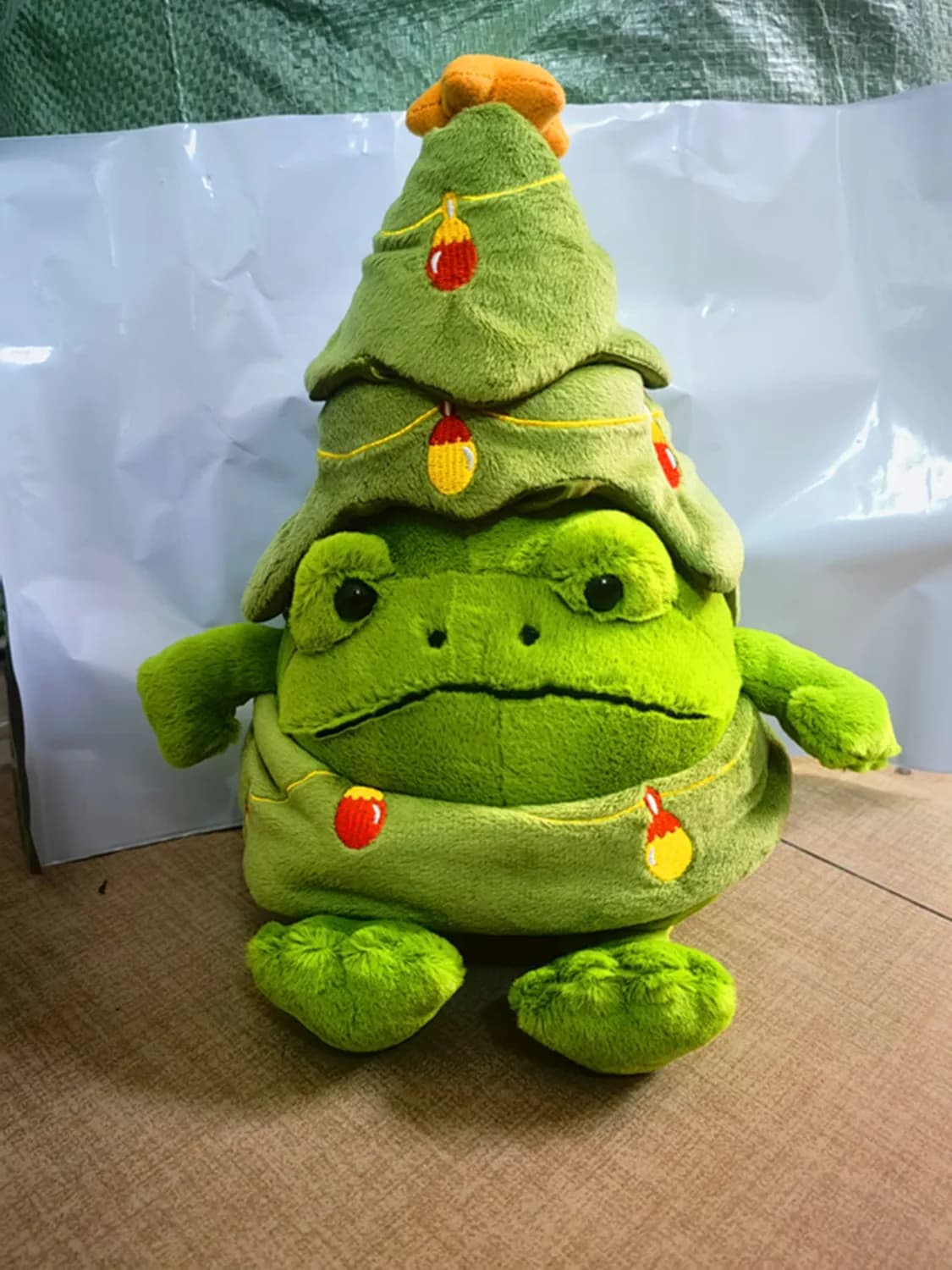 Dernière poupée d'arbre de noël Kawaii, jouet en peluche, dessin animé, mignon, cadeau de vacances,