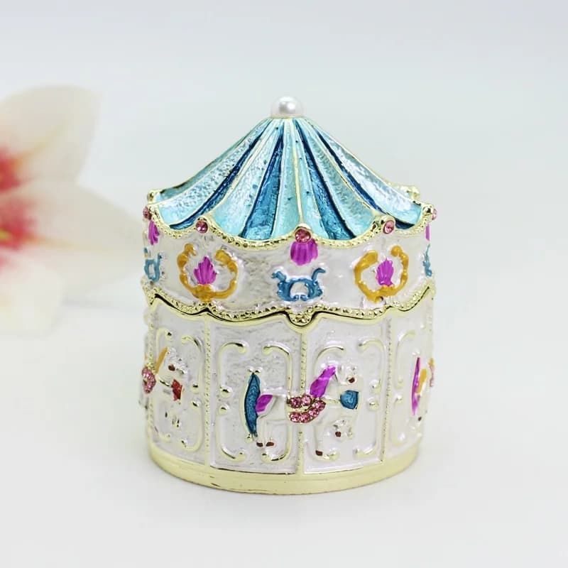 SHINNYGIFTS – emballage mongole en émail, boîte décorative de bureau, petit ornement créatif