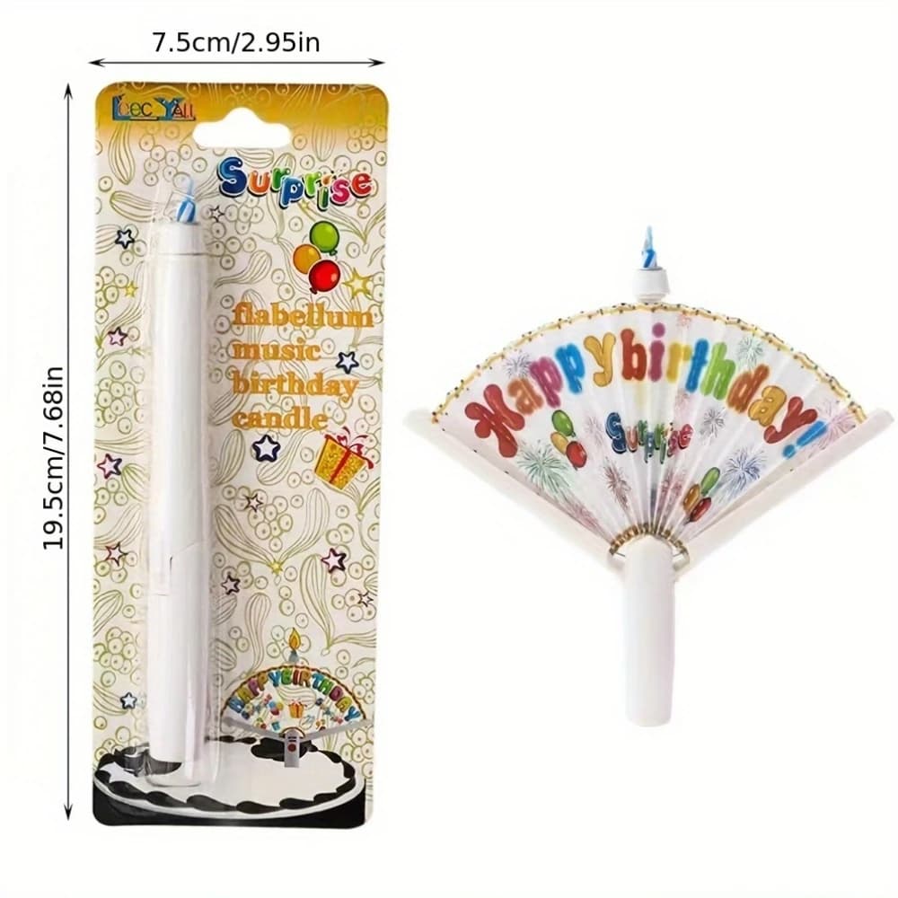 Bougie d'anniversaire vibrante multicolore à ouverture automatique, bougie surprise avec accents rou