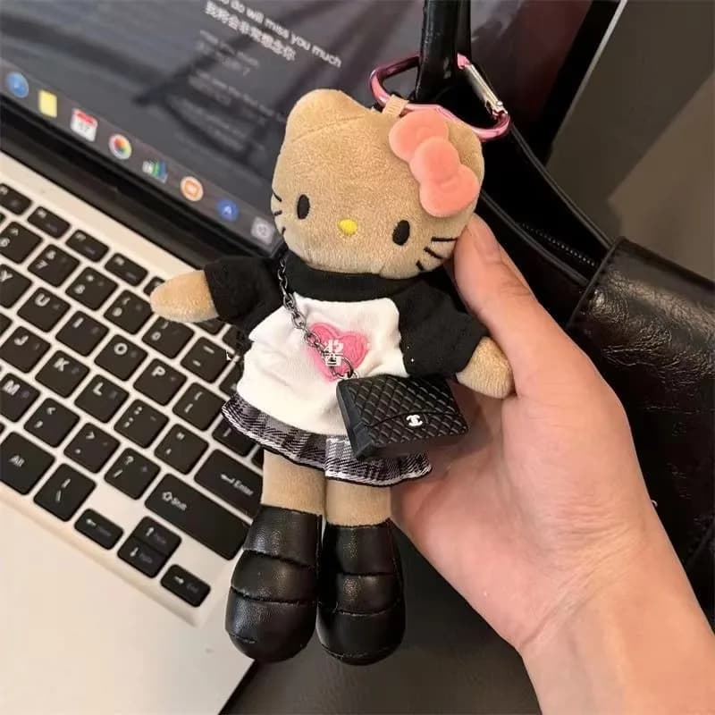 Articles de dessin animé Sanrio, porte-clés, accessoires suspendus exquis, porte-clés HelloKitty de