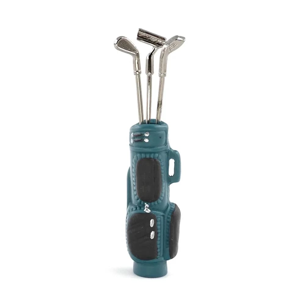 Accessoire 1:12 échelle maison de poupée Golf avec 3 bâtons semblant jouer modèle de Golf Miniature